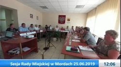 Sesja Rady Miejskiej w Mordach – 25.06.2019