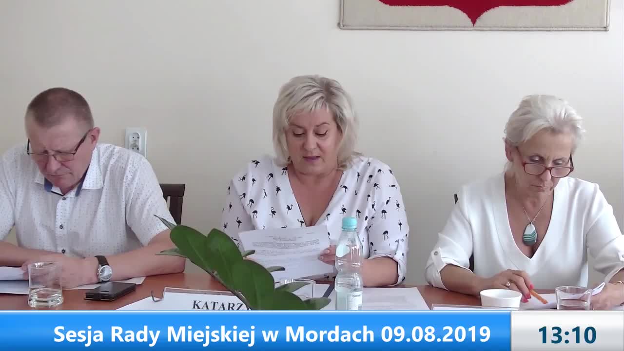 Sesja Rady Miejskiej w Mordach – 9.08.2019