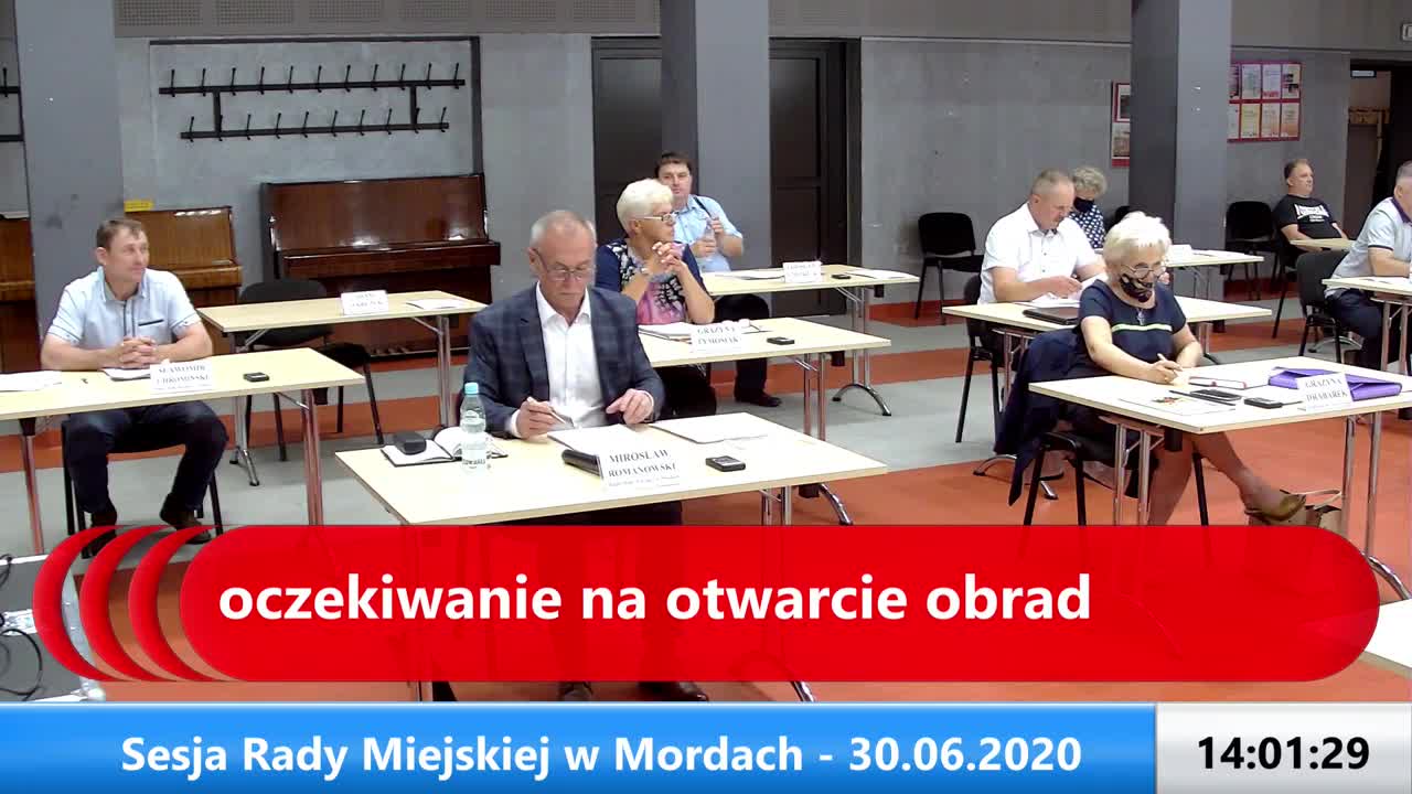 Sesja Rady Miejskiej w Mordach - 30.06.2020