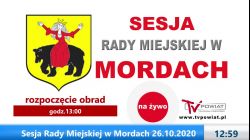 Sesja Rady Miejskiej w Mordach - 26.10.2020