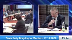 Sesja Rady Miejskiej w Mordach - 27.11.2020