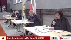 Sesja Rady Miejskiej w Mordach – 18.05.2021