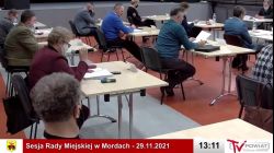 Sesja Rady Miejskiej w Mordach – 29.11.2021