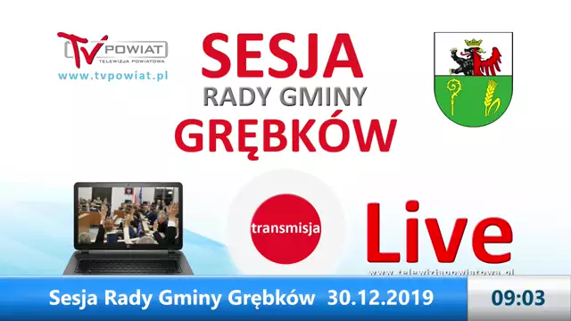 Sesja Rady Gminy Grębków - 30.12.2019