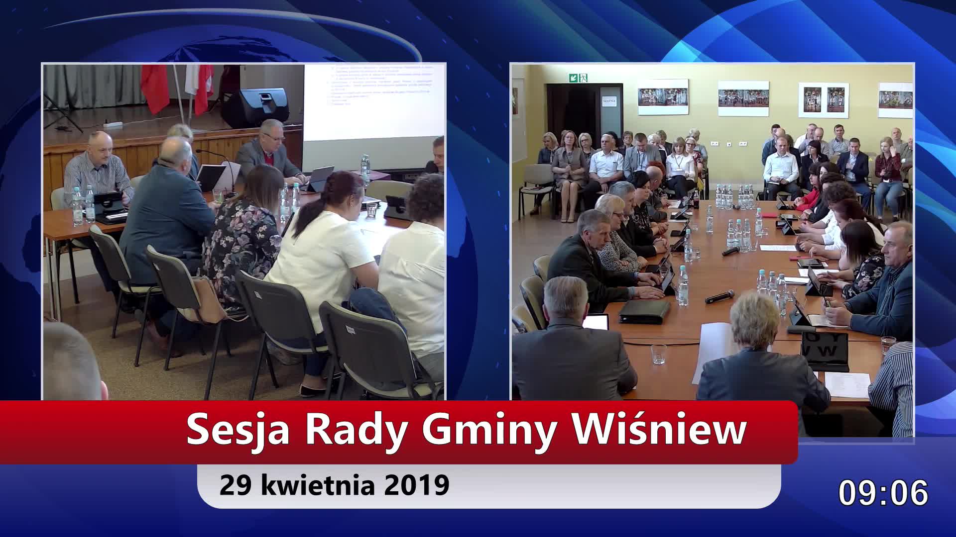 Sesja Rady Gminy Wiśniew – 29.04.2019