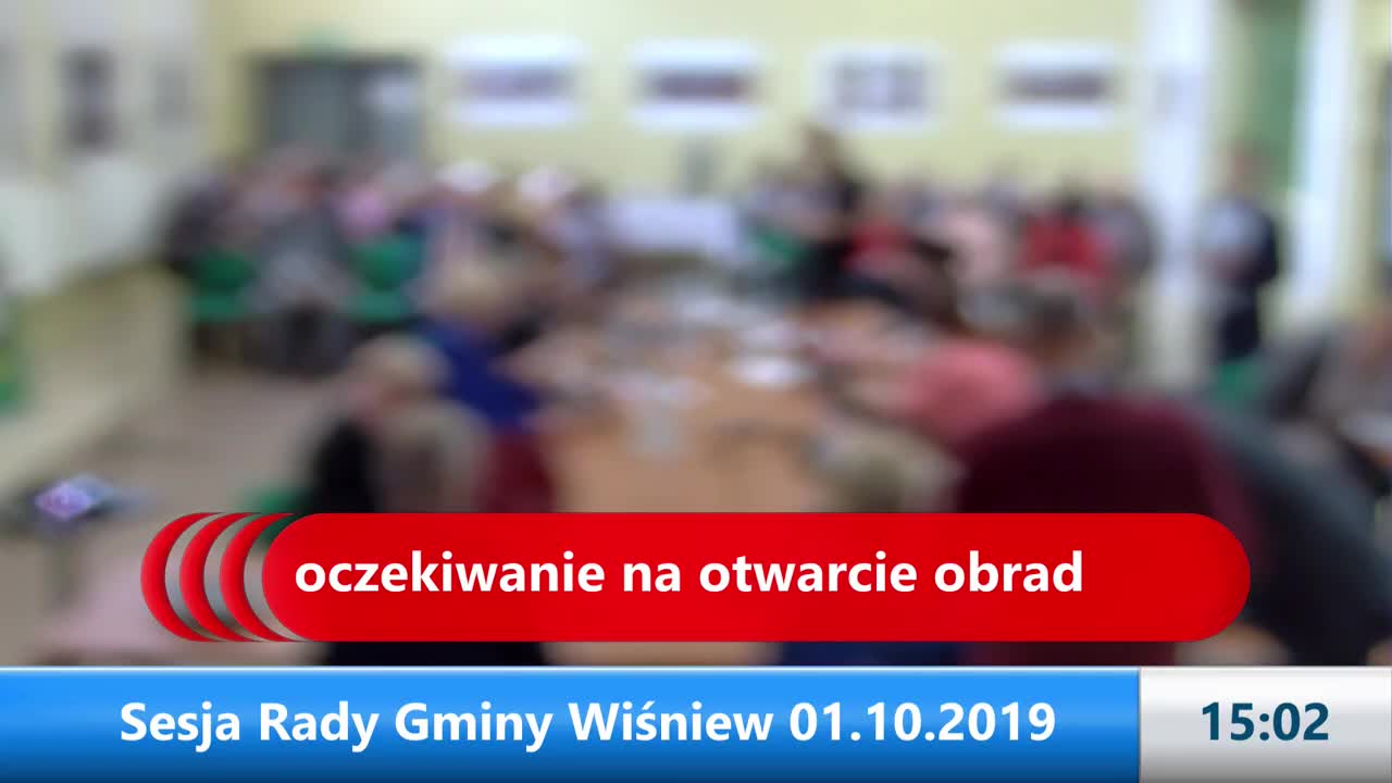 Sesja Rady Gminy Wiśniew – 01.10.2019