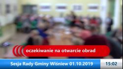 Sesja Rady Gminy Wiśniew – 01.10.2019