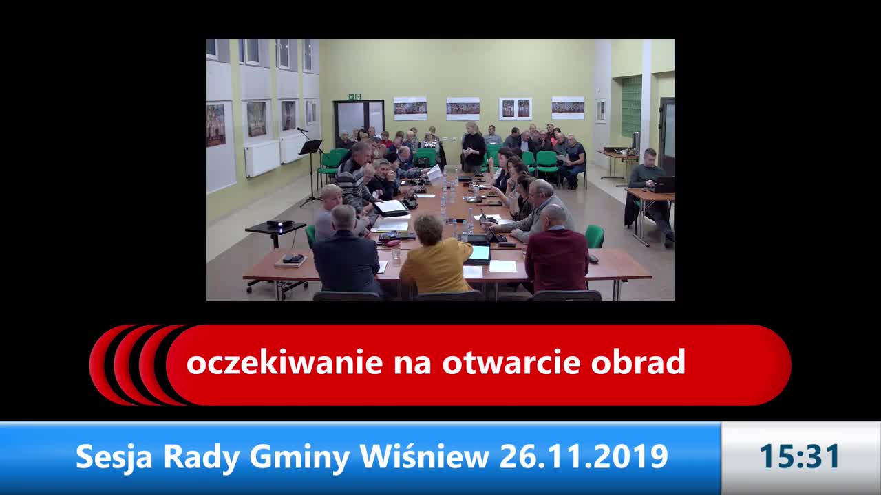 Sesja Rady Gminy Wiśniew – 26.11.2019