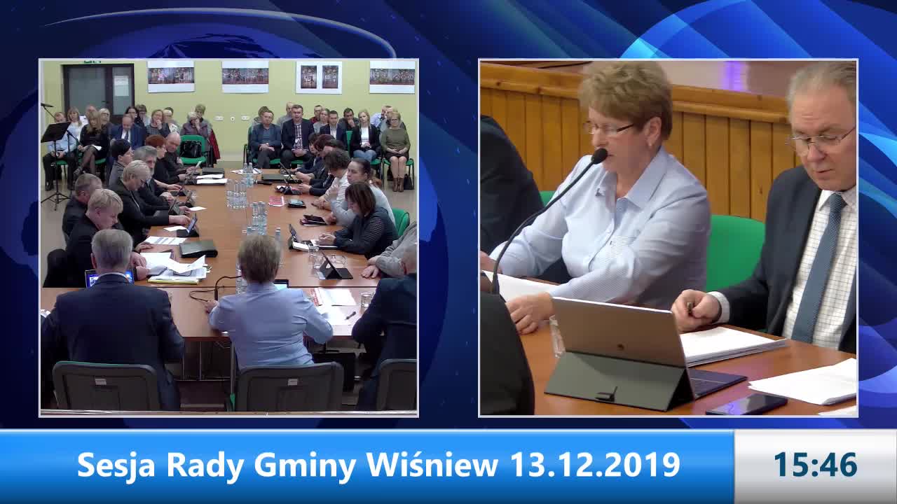 Sesja Rady Gminy Wiśniew – 13.12.2019