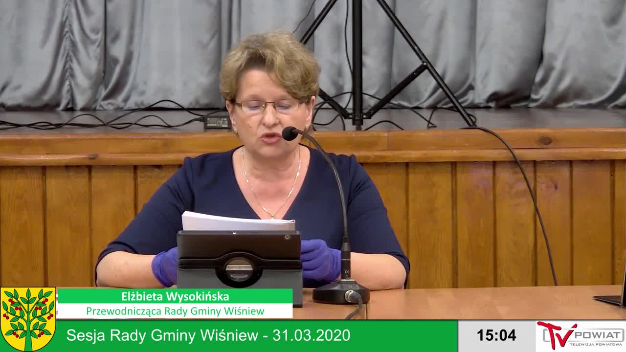 Sesja Rady Gminy Wiśniew - 31.03.2020