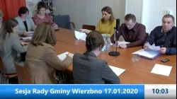 Sesja Rady Gminy Wierzbno â€“ 17.01.2020
