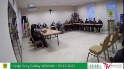 Sesja Rady Gminy Wiśniew – 29.12.2021