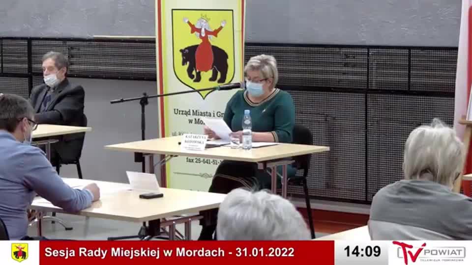 Sesja Rady Miejskiej w Mordach – 31.01.2022