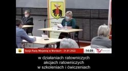 Sesja Rady Miejskiej w Mordach â€“ 31.01.2022 / NAPISY