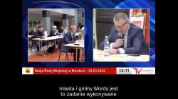 Sesja Rady Miejskiej w Mordach – 29.03.2022-NAPISY