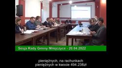 Sesja Rady Gminy Milejczyce – 20.04.2022-NAPISY