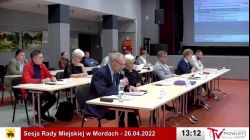 Sesja Rady Miejskiej w Mordach – 26.04.2022