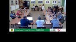 Sesja Rady Gminy Wiśniew – 26.08.2022 / NAPISY