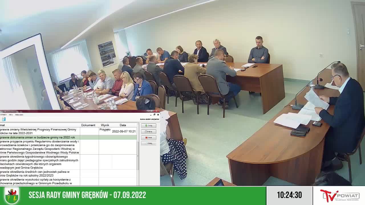 Sesja Rady Gminy Grębków – 07.09.2022