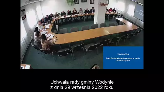 Sesja Rady Gminy Wodynie - 29.09.2022 / NAPISY