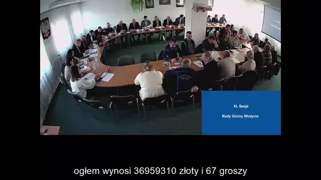Sesja Rady Gminy Wodynie -  28.10.2022 / NAPISY