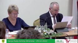 Sesja Rady Gminy Wiśniew – 29.12.2022