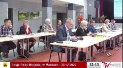 Sesja Rady Miejskiej w Mordach – 30.12.2022
