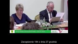 Sesja Rady Gminy Wiśniew – 29.12.2022 / NAPISY