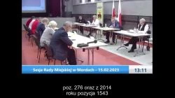 Sesja Rady Miejskiej w Mordach – 15.02.2023 / NAPISY