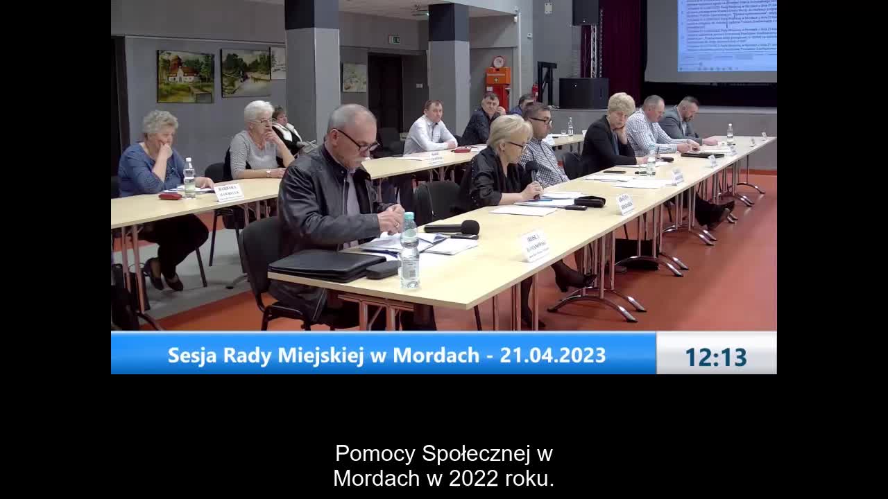 Sesja Rady Miejskiej w Mordach – 21.04.2023 / NAPISY