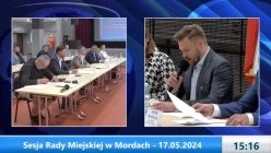 Sesja Rady Miejskiej w Mordach – 17.05.2024
